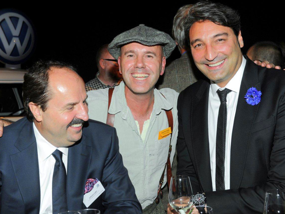 Taschendieb Giovanni Alecci zusammen mit mit Johann Lafer und Mousse T. auf einem Event.